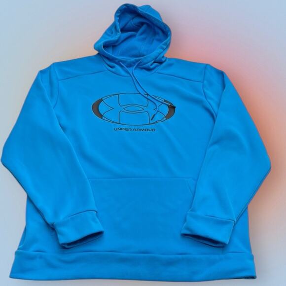 Under Armour Men's XL Blue Performance Hoodie Sweatshirt - Picture 1 of 4
